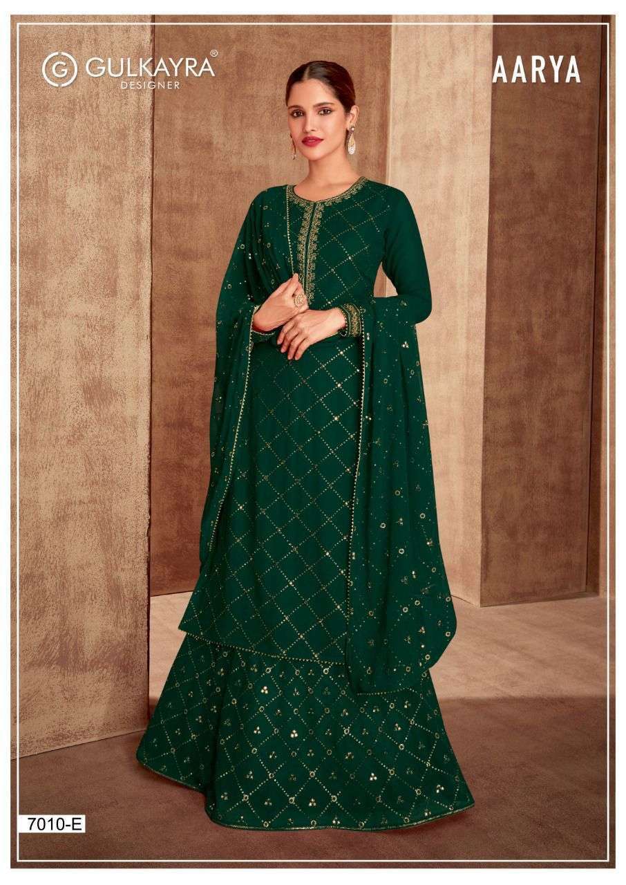 Gulkayra aarya series 7010 real georgette suit 