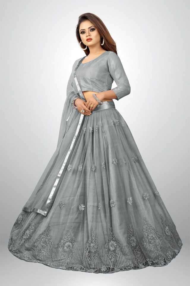 JE Lehenga Net Fabric with Blouse and Dupatta