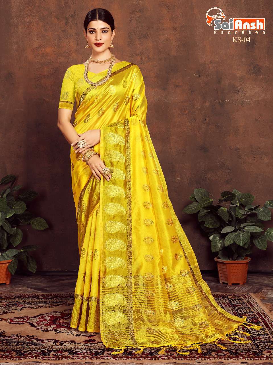 KAILASHA BY SAI ANSH CREATION SOFT ORGANZA SILKY SAREE SUPPLIER