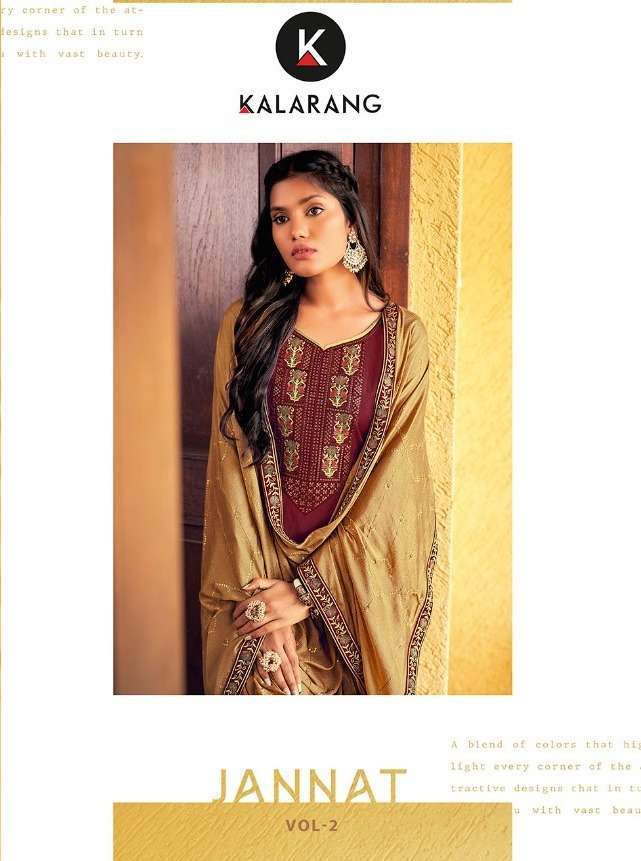 kalarang jannat vol 2 series 3541-3544 parampara silk suit 