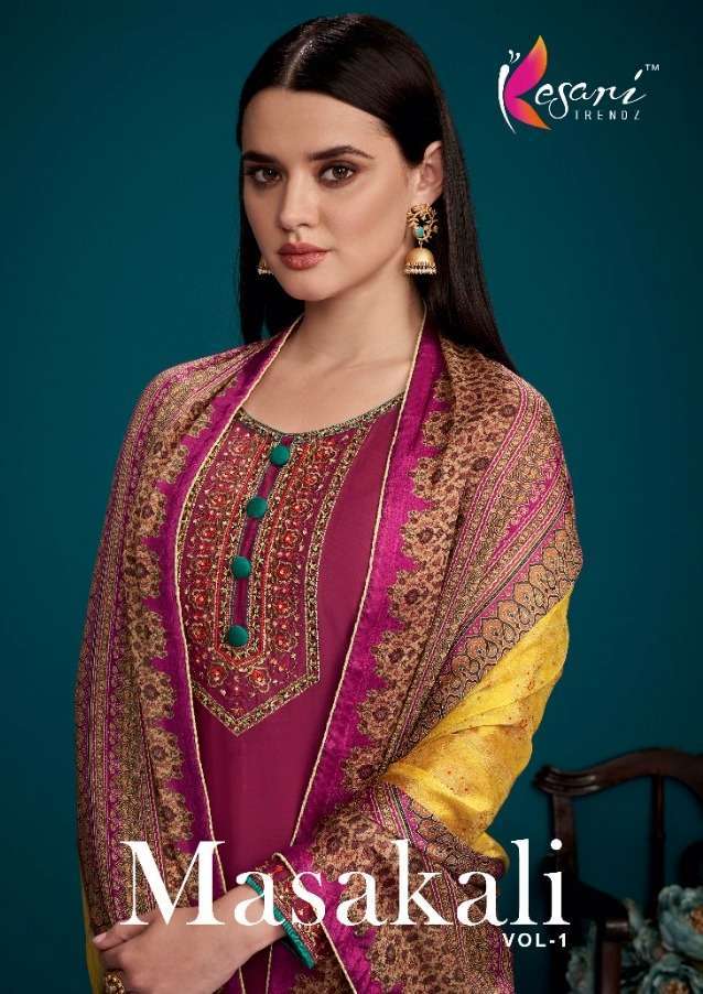 kesari trendz masakali vol 1 series 501-506 Pure Viscose Maslin suit