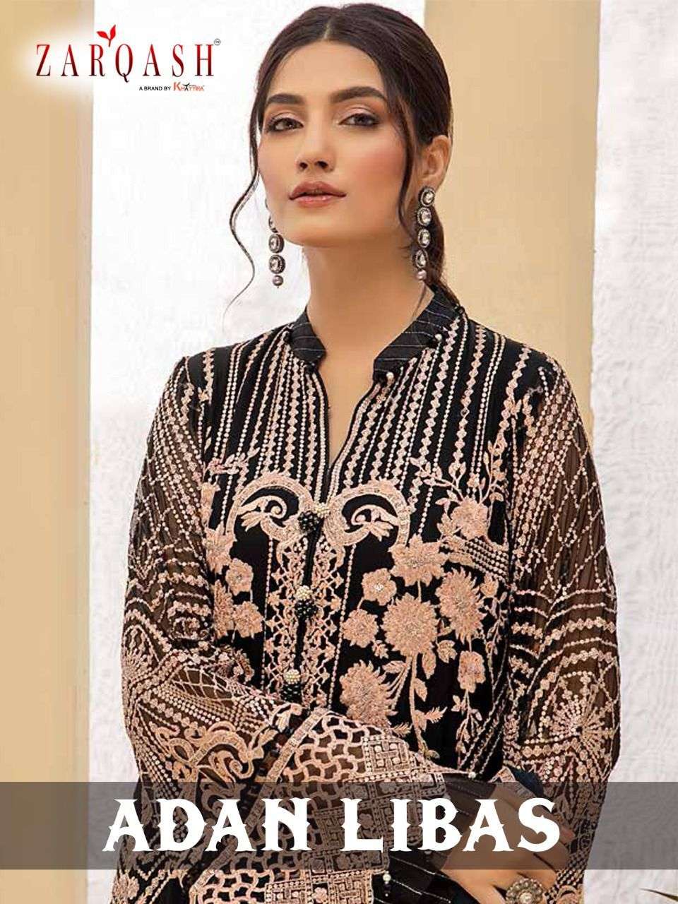 KHAYYIRA SUITS ZARQASH ADAN LIBAS Z-2078 DESIGNER FAUX GEORGETTE SUIT 