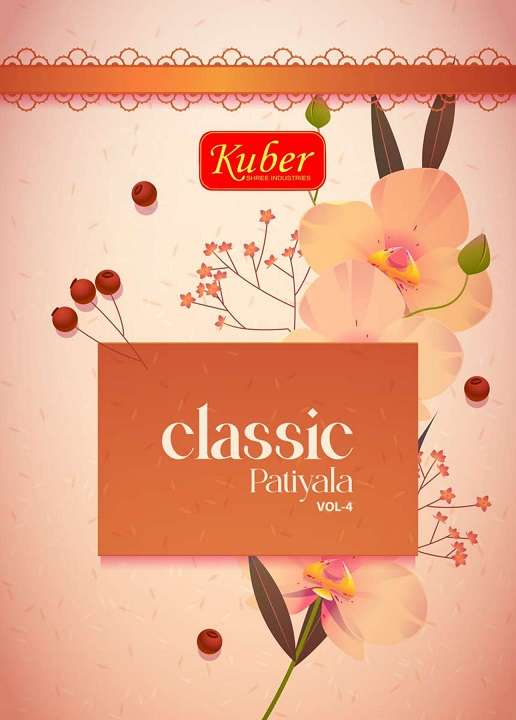 Kuber Classic Patiyala Vol-4 series 405-416 pure cotton suit 