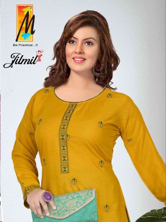 master zilmil series 8001-8008 rayon work readymade suit 