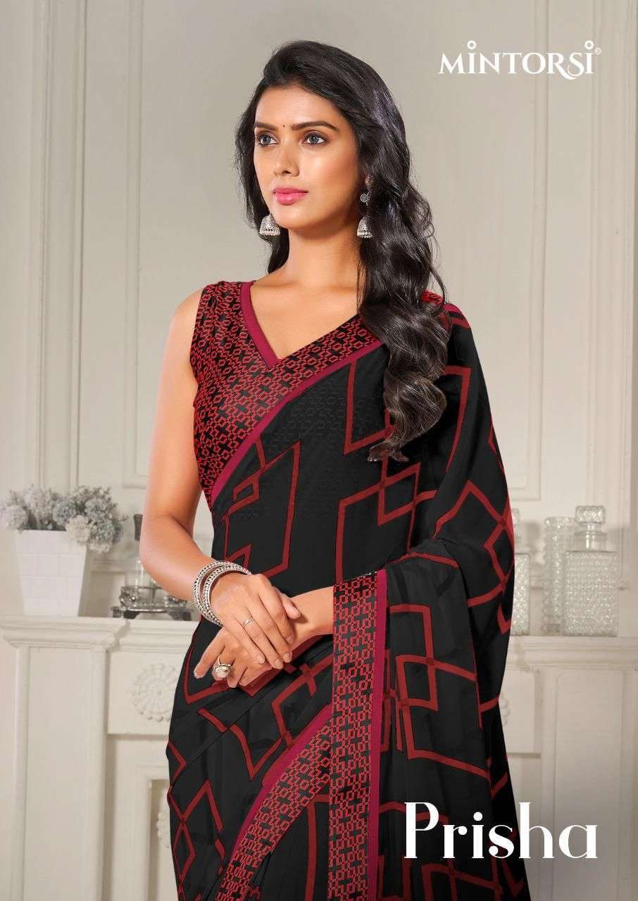 mintorsi prisha series 26081-26088 Weightless With Satin Lace saree