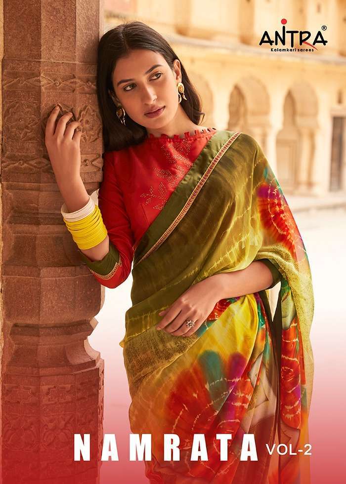 NAMRATA VOL 2 BY ANTRA WEIGHTLESS PRINTED CLASSY SAREE EXPORTER