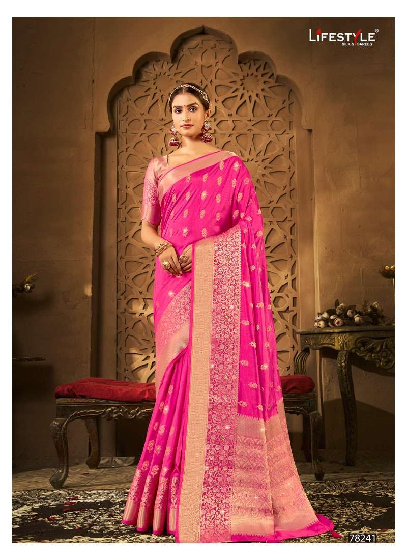 NISTHA VOL 1 BY LIFESTYLE DOLA SILK TRADITIONAL WEAR FANCY SAREES