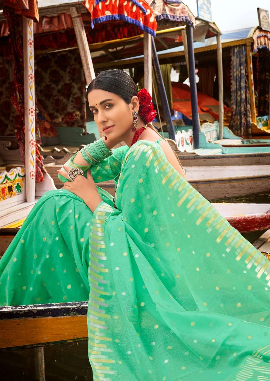 RAJYOG ANGEL SILK DESIGNER SOFT COTTON SILK SAREE 