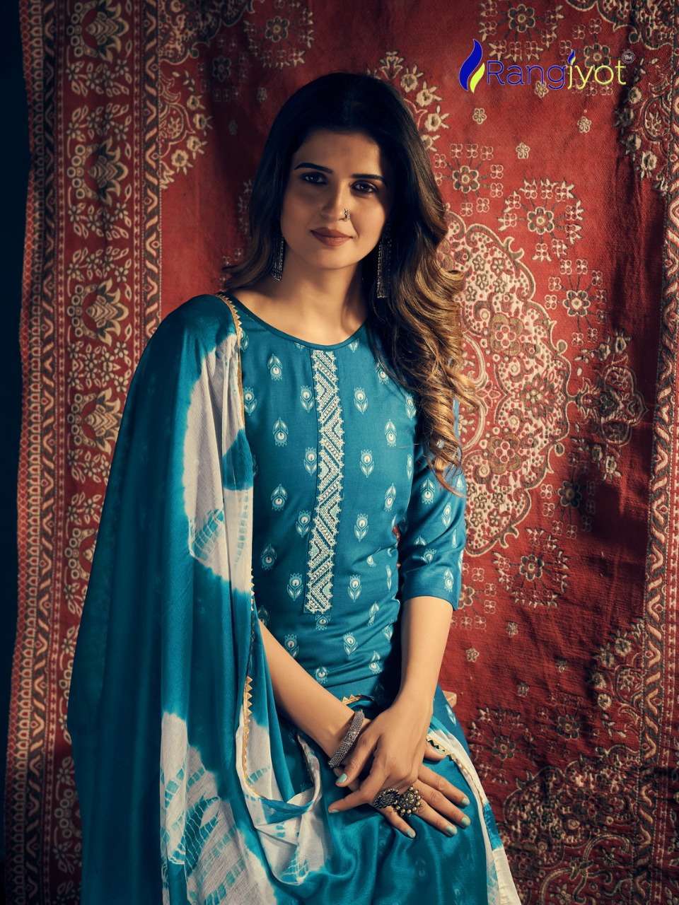 RANGJYOT RANGMAYA VOL 2 READYMADE CASUAL WEAR RAYON SUITS WHOLESALER