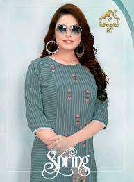 READYMADE DESIGNER KURTI WITH PANT SPRING BY RIJIYA TRENDS