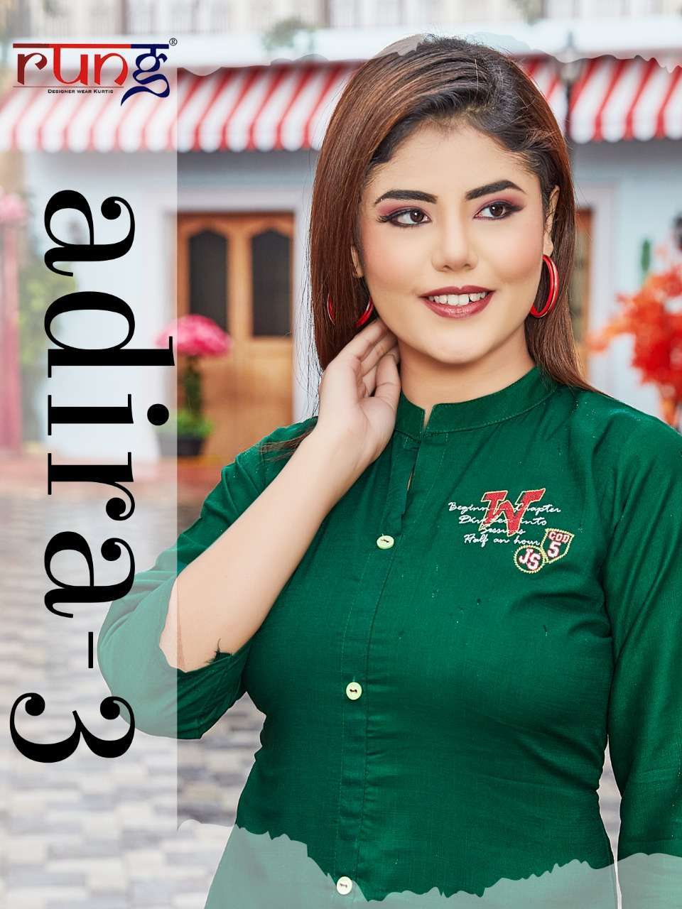 rung adira vol 3 series 1001-1010 heavy slub rayon kurti 