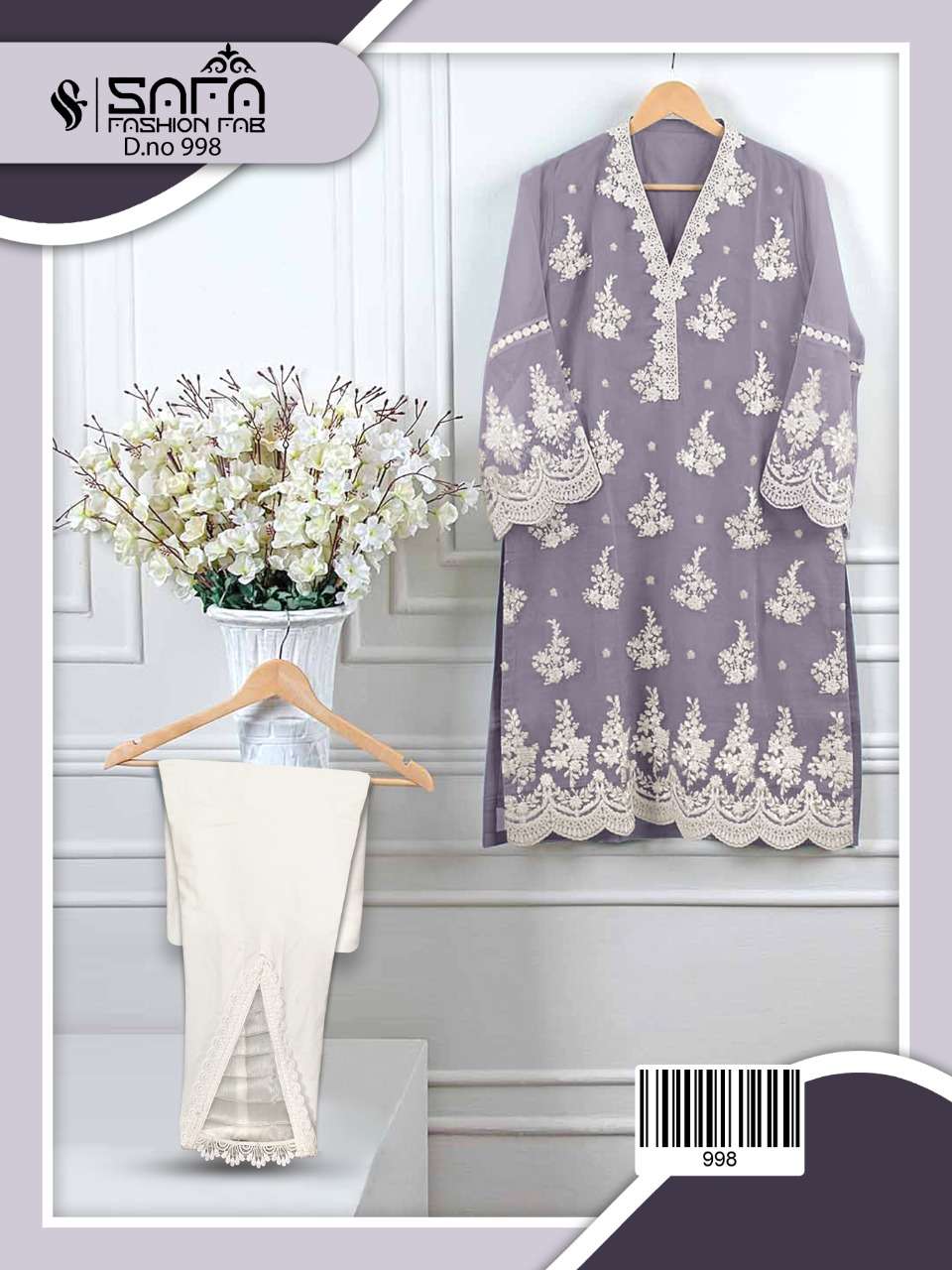 SAFA FASHION SF-998 DESIGNER PURE GEORGETTE TUNICS 