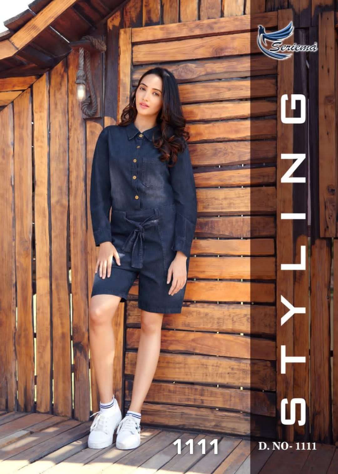 SERIEMA DEFINE KUMB DENIM COLLECTION DESIGNER HEAVY DENIM DUNGRI JUMPSUIT 