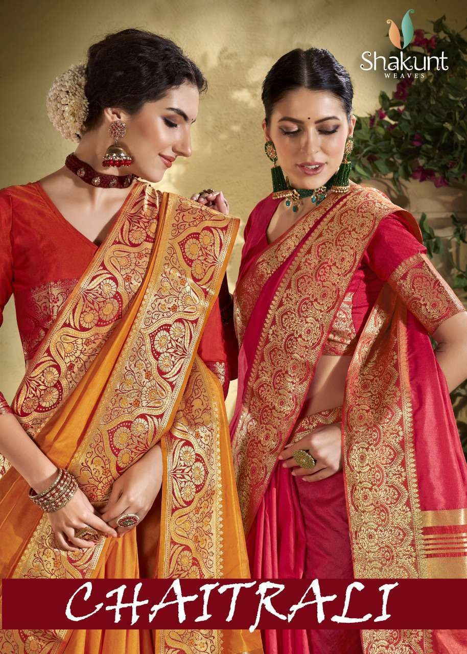 shakunt chaitrali series 14621-14626 art silk saree