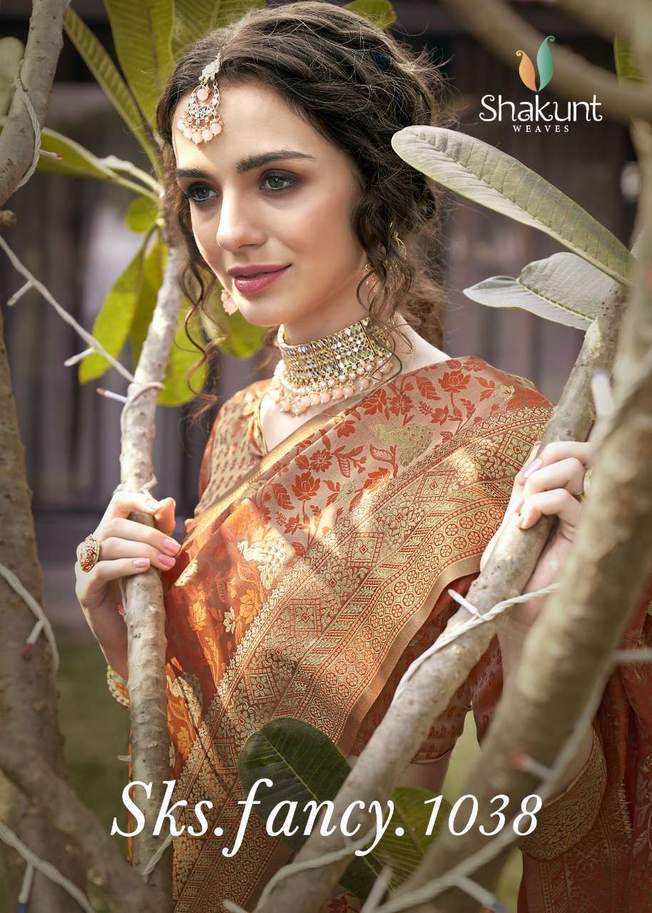 shakunt sks fancy 1038 series 14301-14306 art silk saree