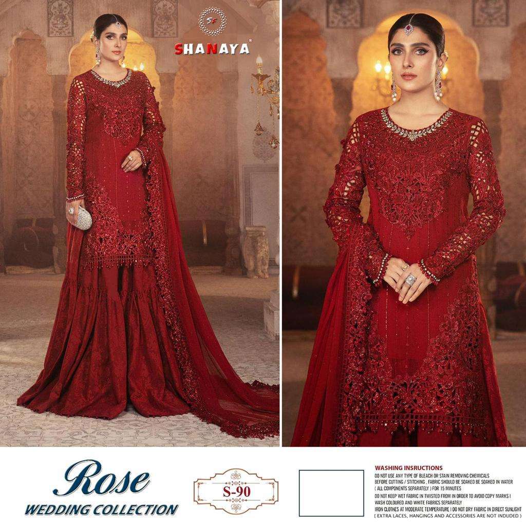 SHANAYA ROSE S-90 WEDDING COLLECTION DESIGNER GEORGETTE SUIT