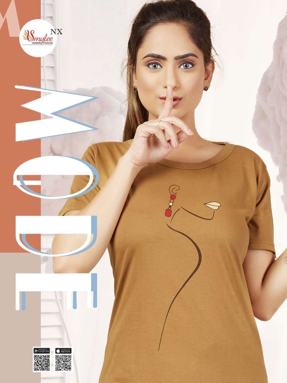 smylee nx mode series 1001-1006 hosiery sinker night suit 