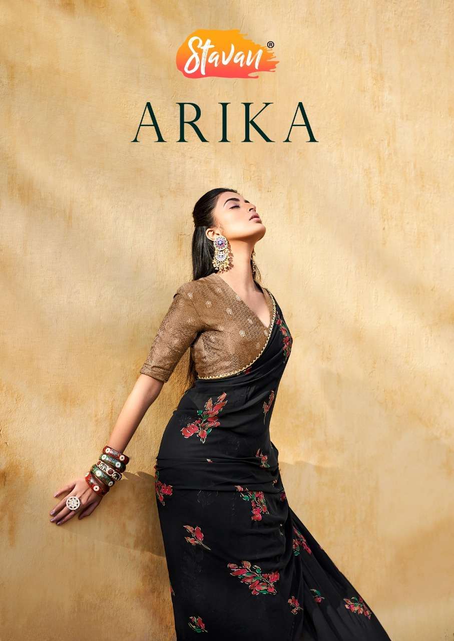 STAVAN ARIKA DESIGNER RAGHA GEORGETTE SAREE 
