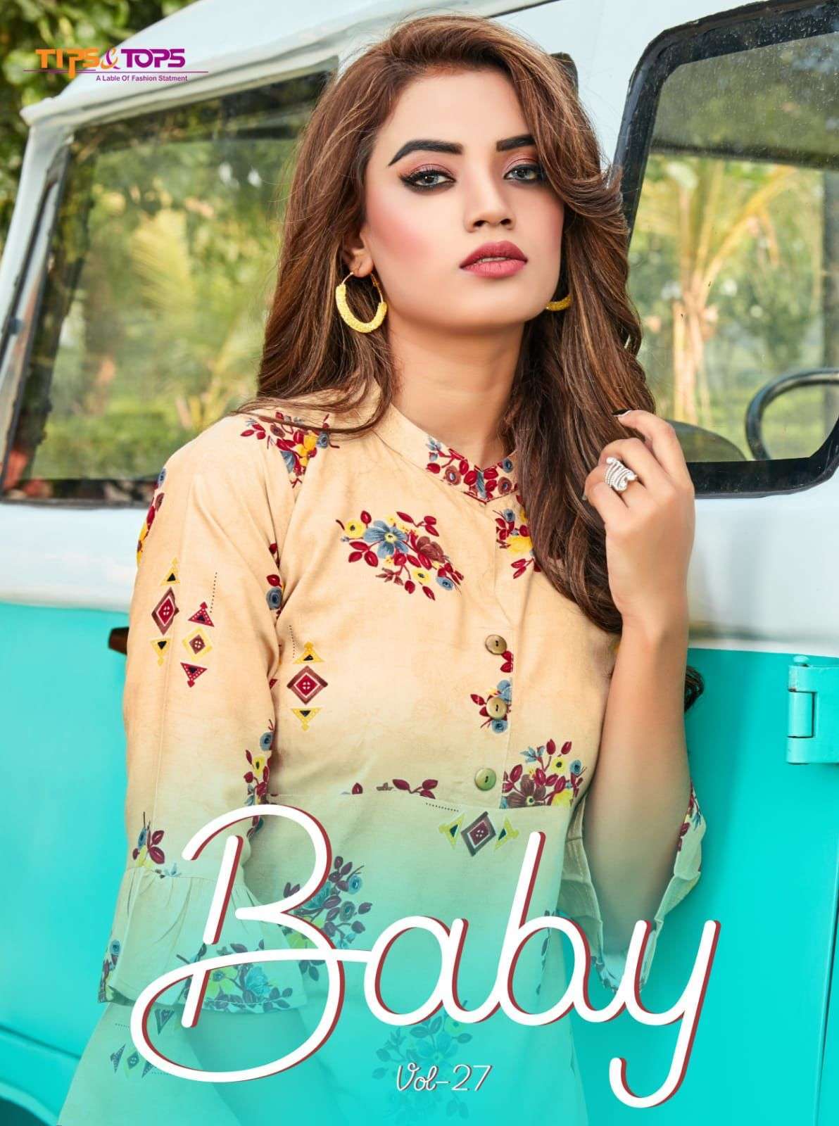 tips & tops baby vol 27 series 01-10 heavy rayon print top 