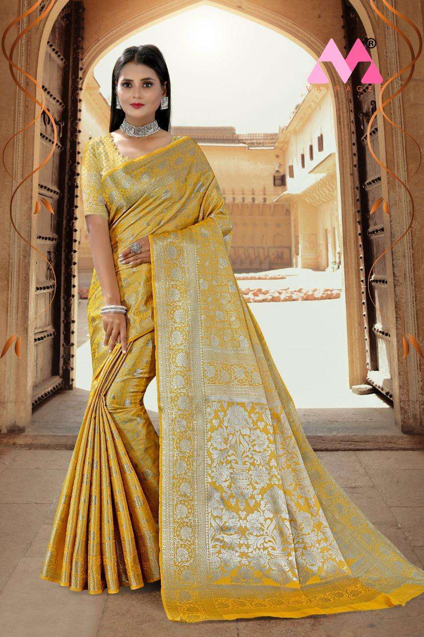 vairagee Vrusti Kanjeevaram Silk saree with blouse