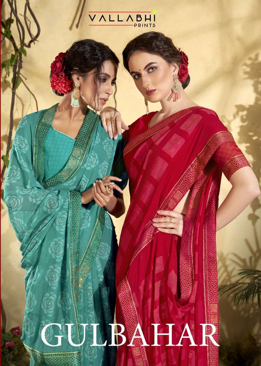vallabhi gulbahar series 14381-14388 Weightless Print saree