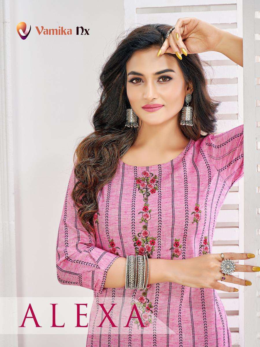 vamika nx alexa series 1601-1606 premium cotton kurti 