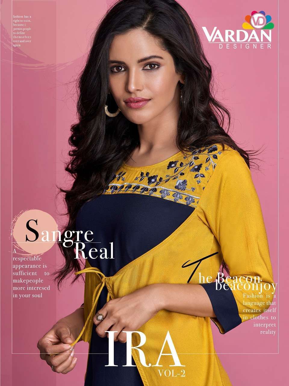 vardan designer ira vol 2 series 2023-2032 14KG Heavy Rayon Short Top