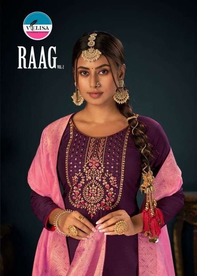 velisa raag vol 2 series 2401-2404 Parampara silk suit