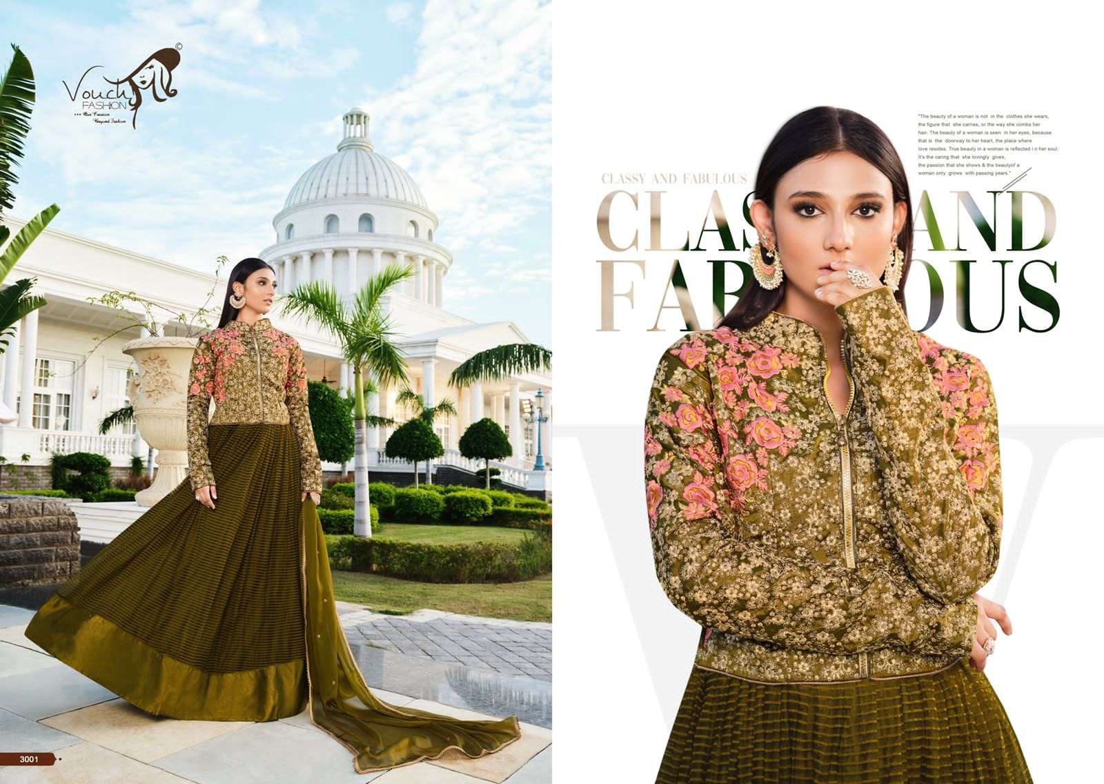 VOUCH KHWAAHISH DESIGNER NET SUIT 