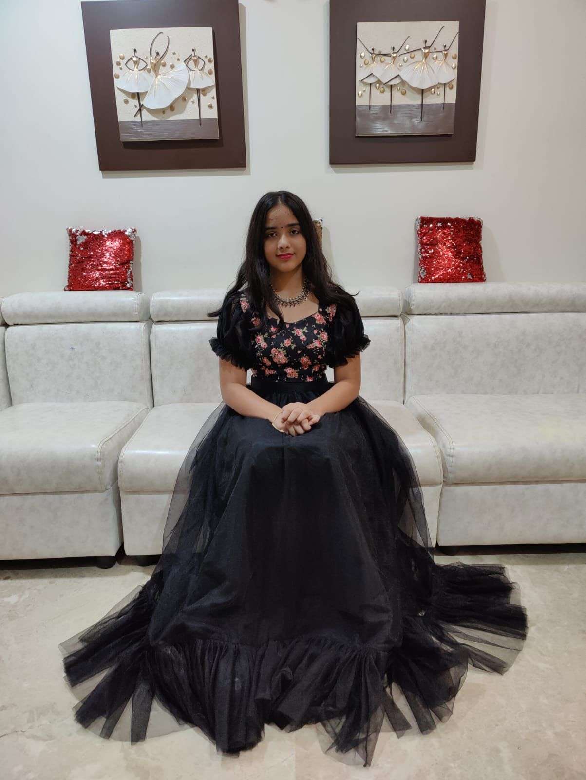 X-LADY SWEETY GOWN DESIGNER ORGANZA FULL FLAIR GOWN 