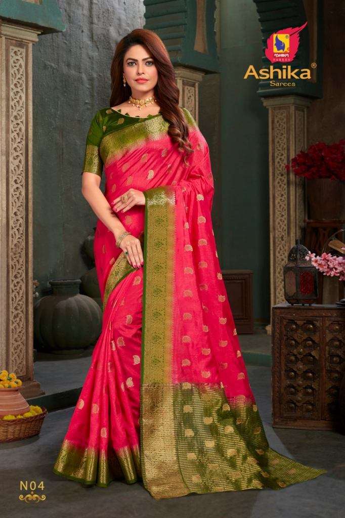ashika saree Navratna series 01-08 tussar silk saree