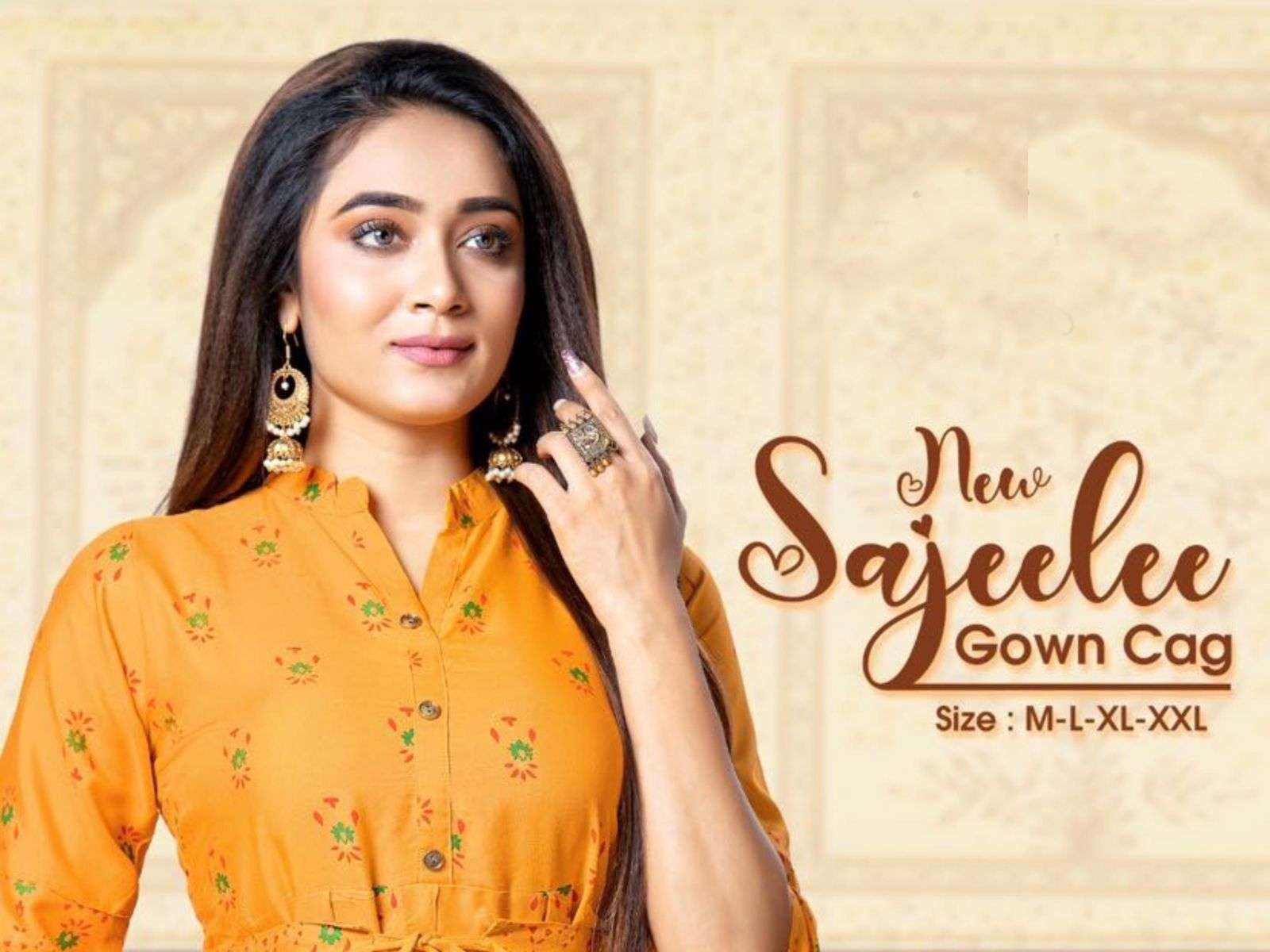 beauty queen sajeelee series 101-108 14 kg heavy rayon kurti 