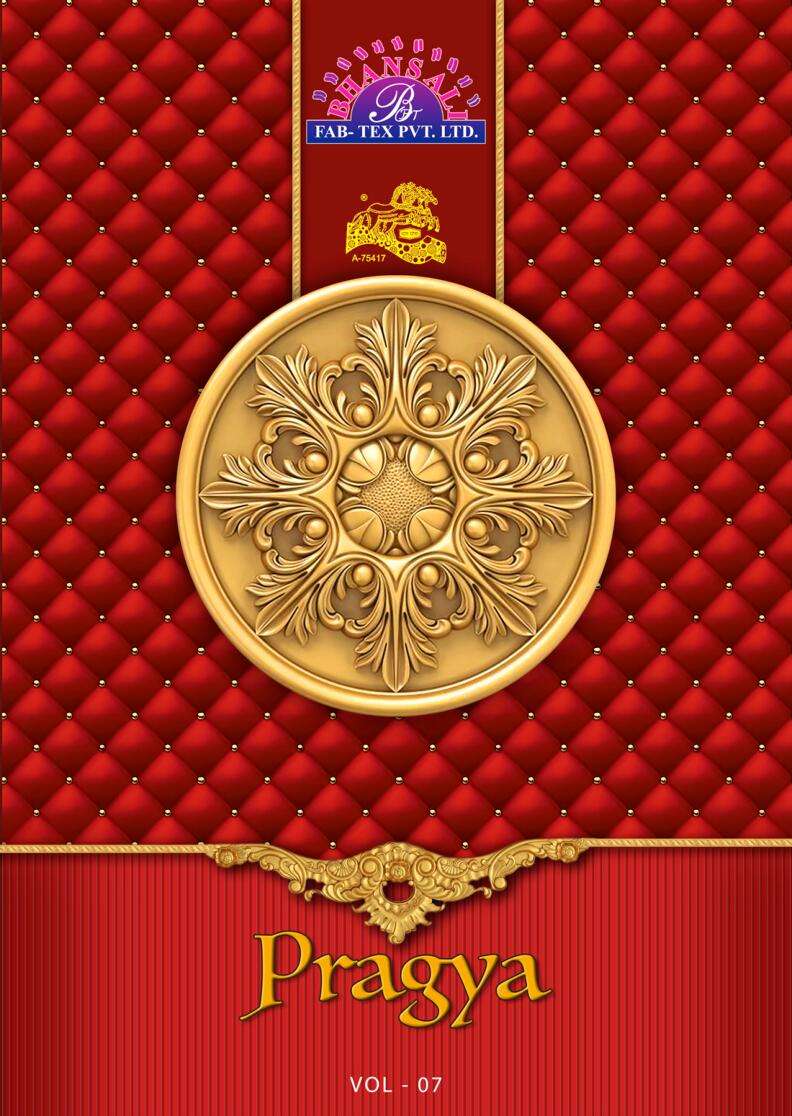 Bhansali Pragya Vol 7 series 701-718 pure cotton readymade suit 