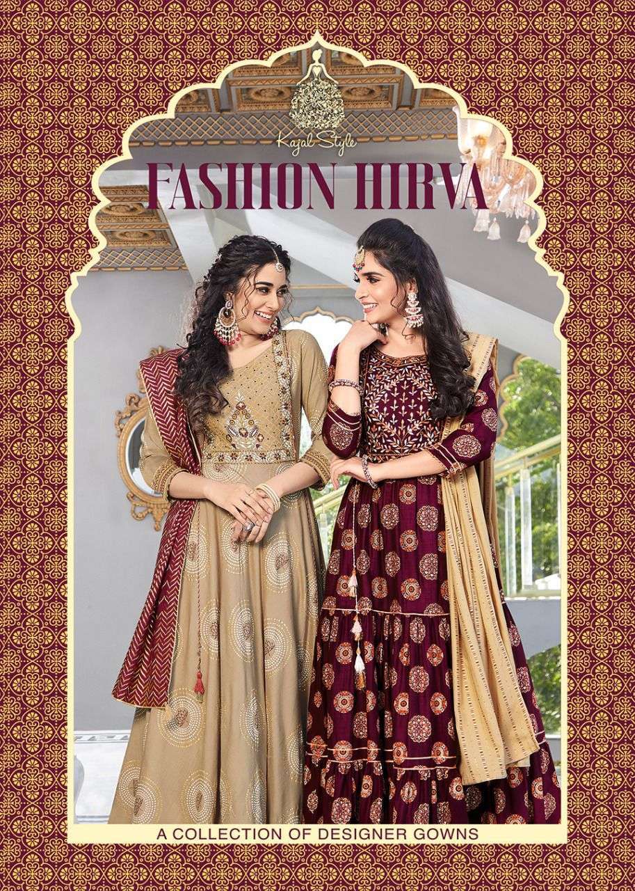 kajal style fashion hirva vol 1 series 1001-1008  Heavy Reyon kurti with dupatta