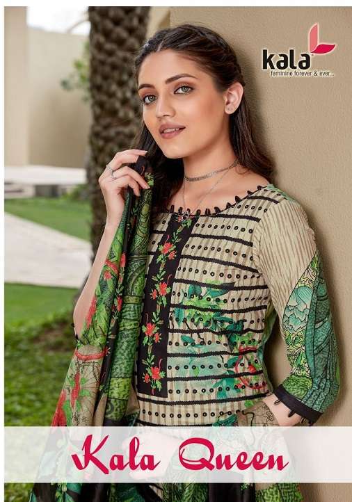 Kala Queen series 3101-3112 cotton printed suit 