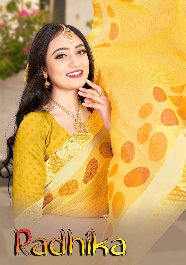 Kala silk radhika series 1001-1008 weightless padding saree