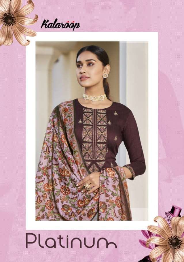 kivi platinum series 13005-130010 fancy embroidery readymade suit 