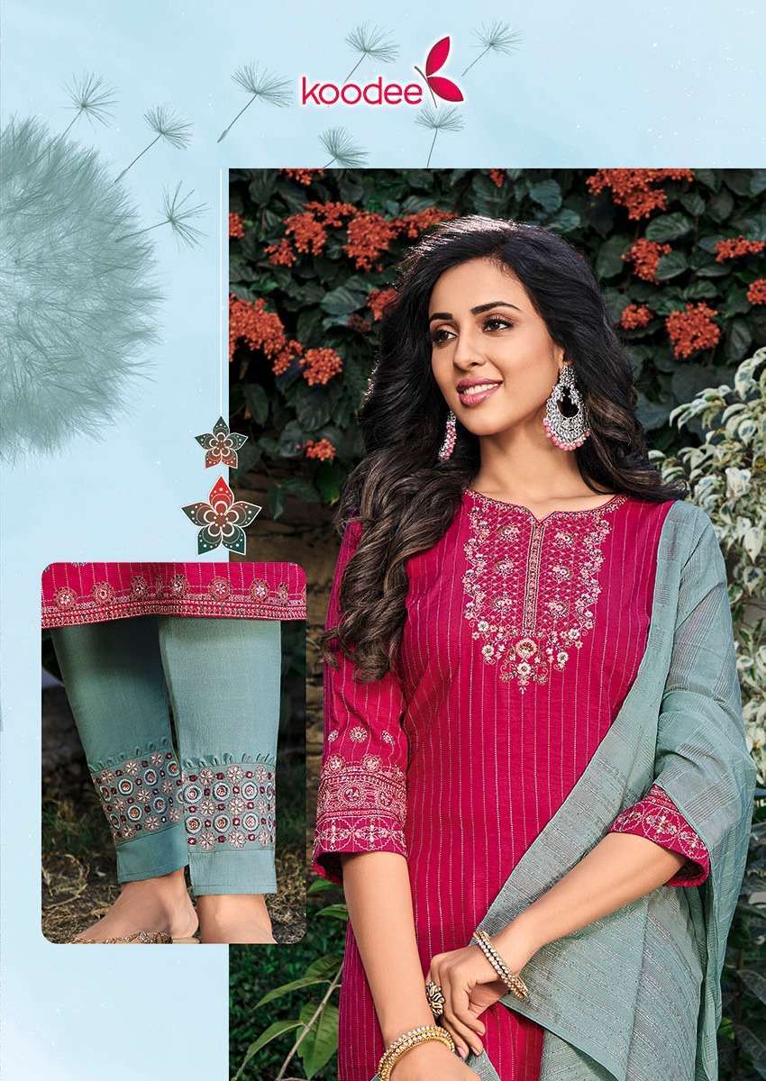 koodee rasam series 6013-6018 viscose readymade suit 