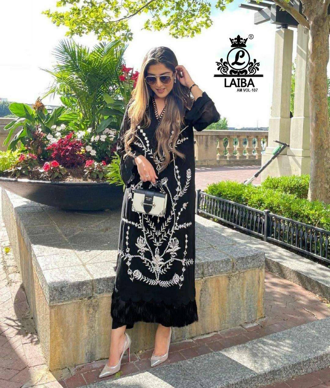 laiba am vol 107 pakistani concept of top with pant readymade collection