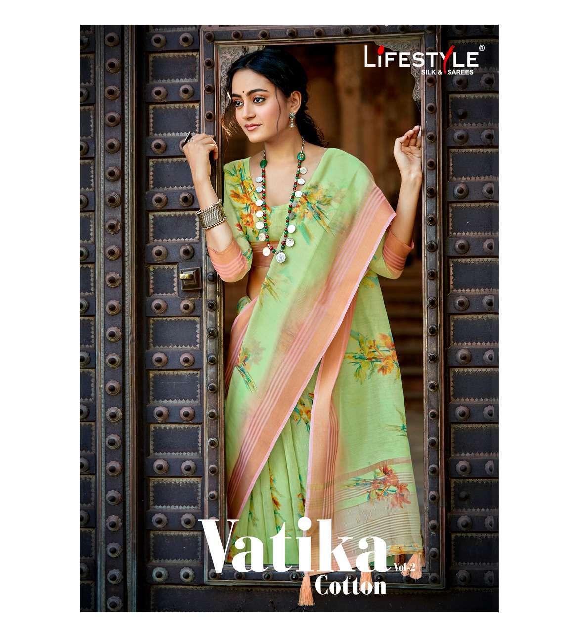 lifestyle vatika cotton vol 2 series 77241-77252 cotton saree
