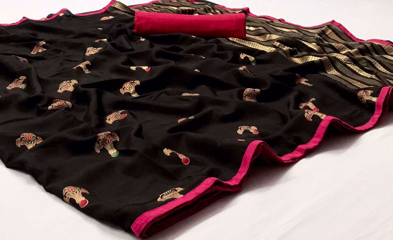 LT BARISHKA DESIGNER ITALIAN CHIFFON SAREE 