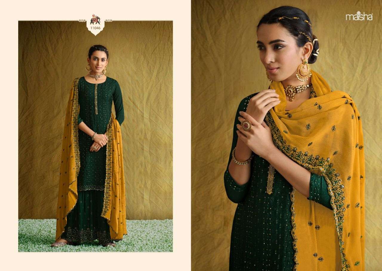 MAISHA ADA DESIGNER PURE CHINON SUIT 