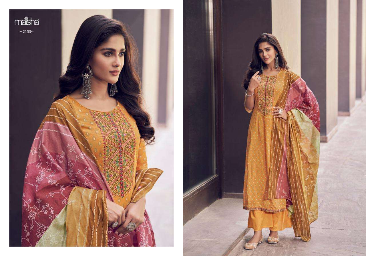 MAISHA ELAINA DESIGNER PURE JAM SATIN SUIT 