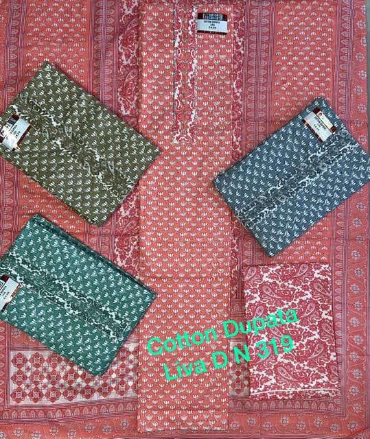 mehta liva Cambric Cotton with work suit 