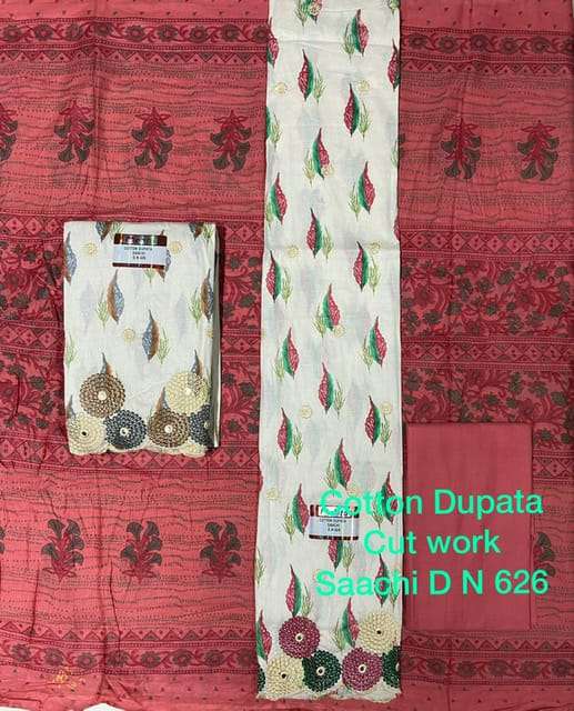 Mehta Saachi (4 Matching Suit) Cambric Cotton suit
