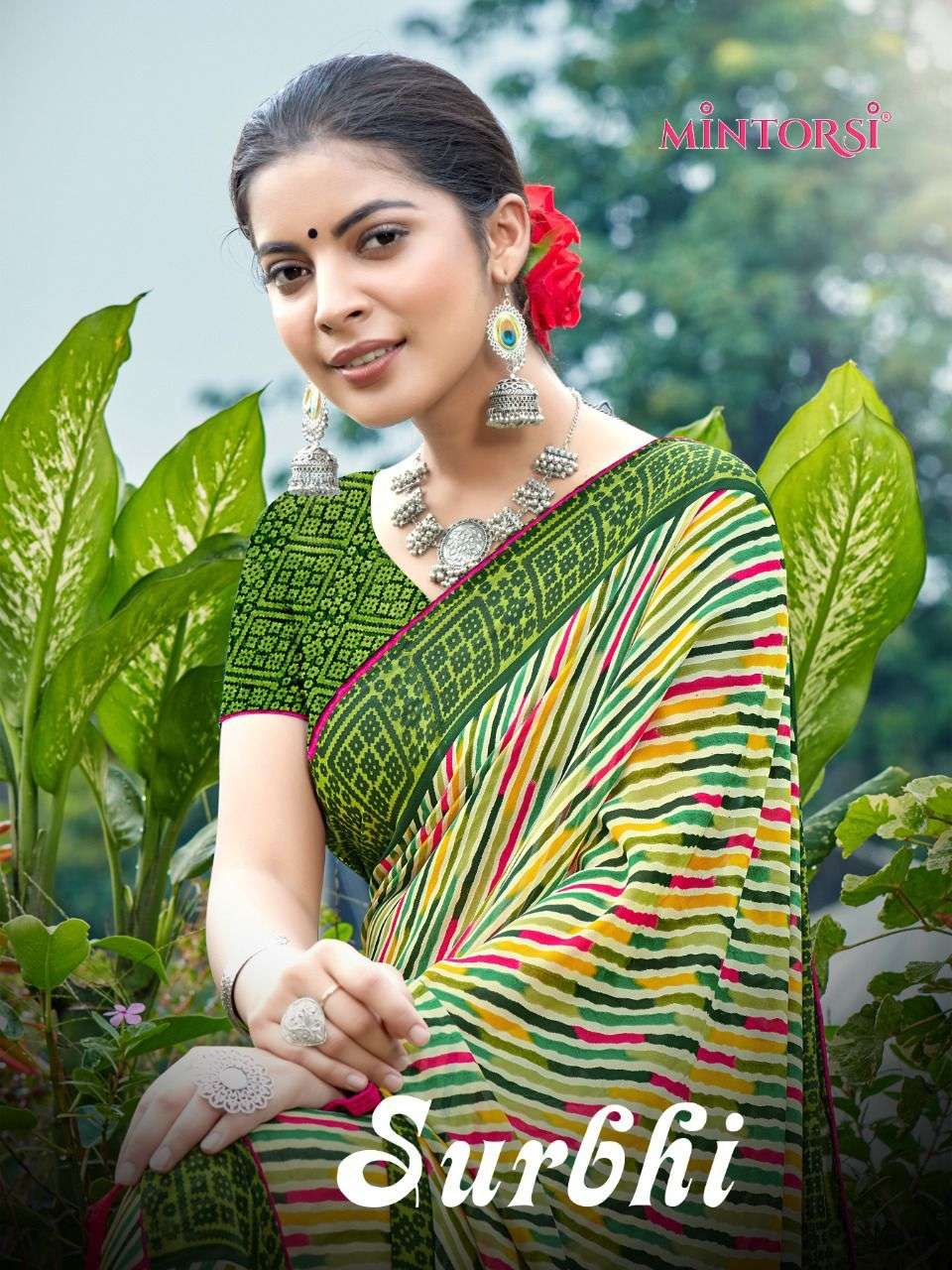MINTORSI SURBHI DESIGNER WEIGHTLESS SAREE 