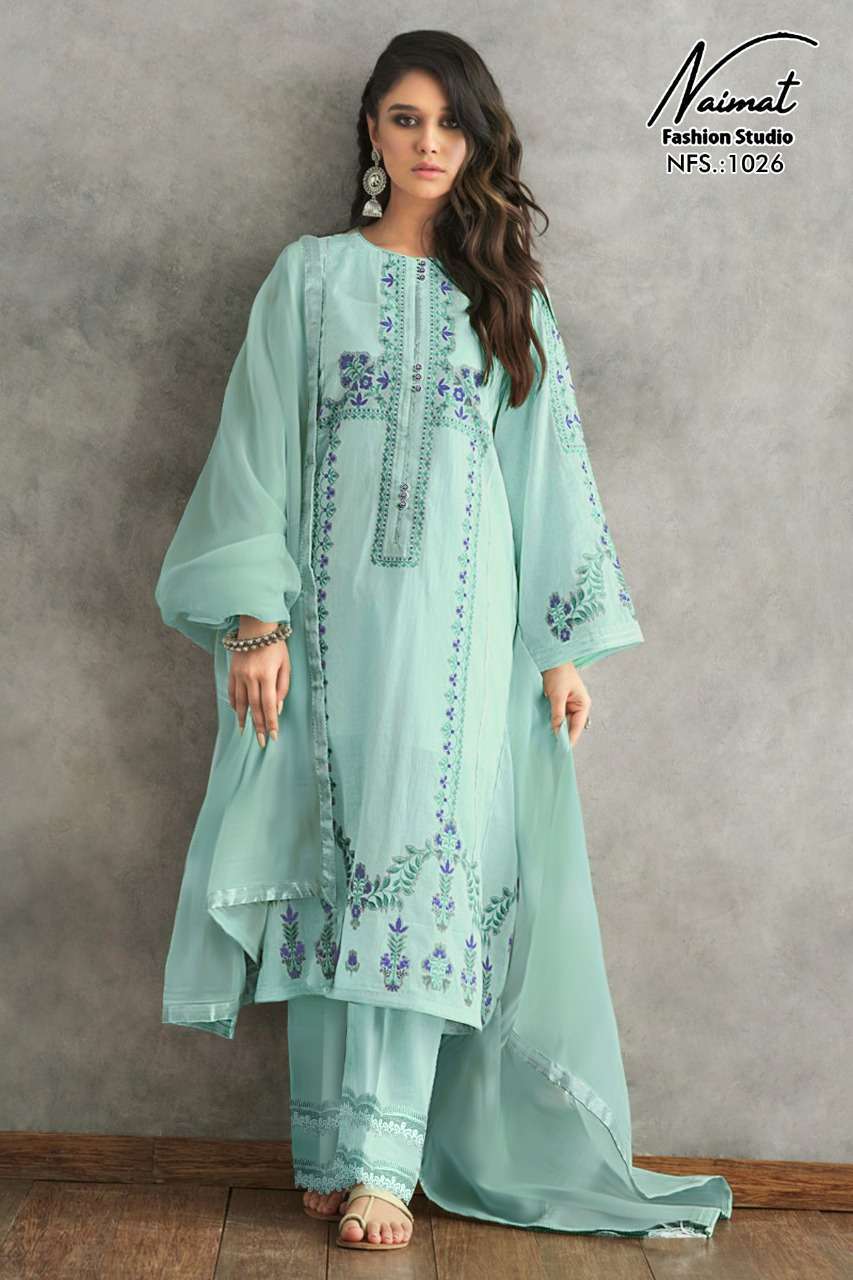 naimat nfs 1026 Pure Georgette pakistani suit  