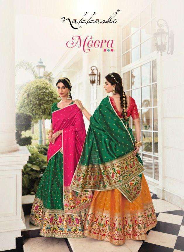nakkashi meera series 4270-4278 banarasi silk lehenga 