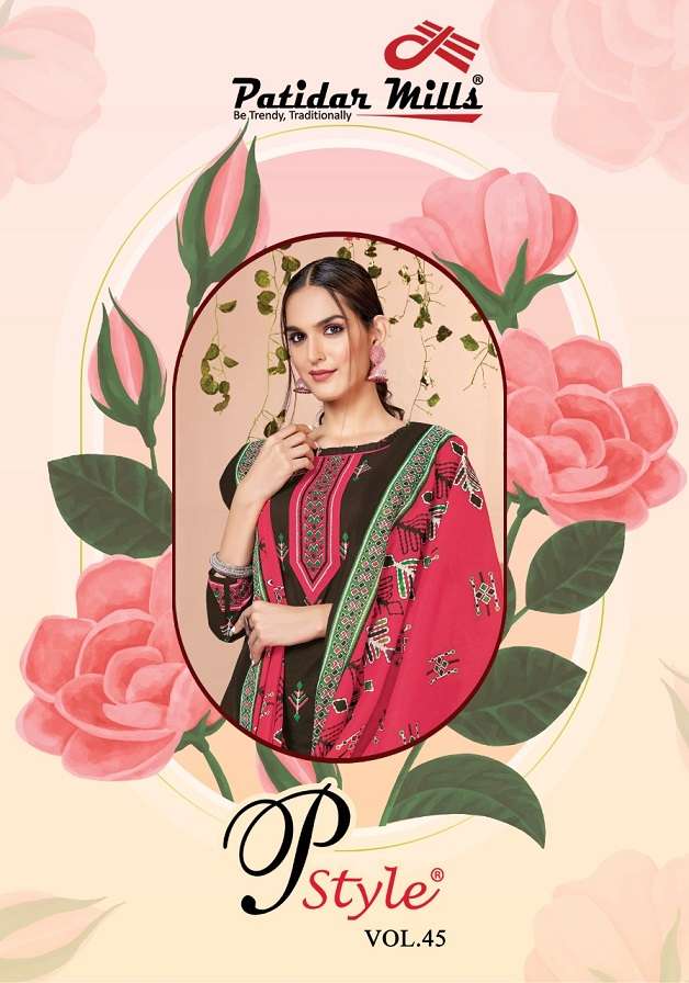 Patidar P Style Vol 45 series 4501-4516 Pure Cotton suit