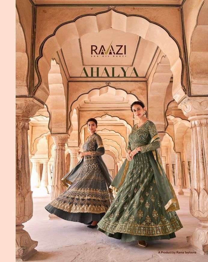 RAAZI AHALYA DESIGNER SOFT NET SUIT 